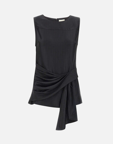 Top drappeggiato "Fonda" FONDA BLACK LOULOU DE SAISON 