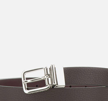 Cintura in pelle reversibile CNK00963 GRNNAESPRESSOANTIQUERUBY GIANNI CHIARINI 