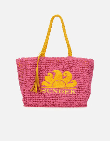 "Wina straw bag" AW029ABPA100 A7000 SUNDEK 