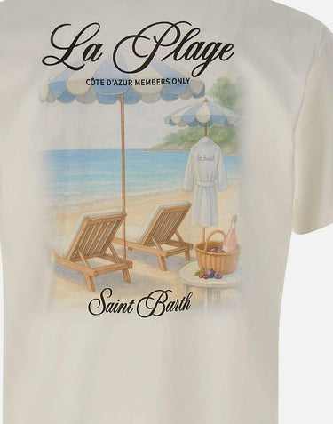 T-shirt "Portland La Plage" PRL0002 04289L MC2 SAINT BARTH 