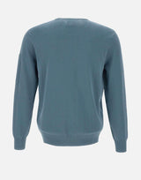"Cotton Crepe Crewneck Lens Knit" 18CMKN086A 006323O872 C.P. COMPANY 