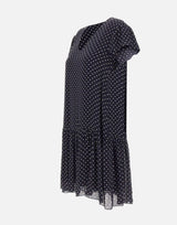 Abito a pois in crepe di viscose RPJCF025 3003 KAOS 