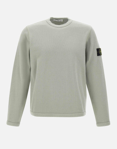 Felpa in cotone biologico a punto rete 6100011S0297 V0055 STONE ISLAND 