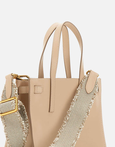 Borsa "Altea" in pelle BS11040 CREAM GIANNI CHIARINI 