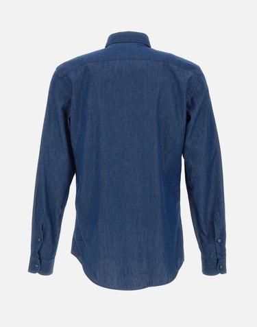Camicia Regular in Denim NCMA150115LMJP U207 FAY 
