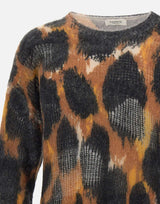 Maxi maglione leopardato con strappi F5LAMAJP065 570 LANEUS 