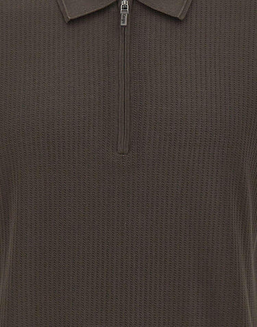 Polo con treccine e mezza zip 302310 170 KANGRA 