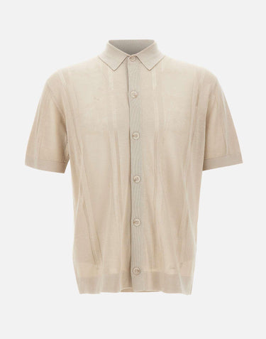 Camicia in maglia di misto seta A033F200 1420 PAOLO PECORA 