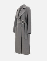 Cappotto in lana con cintura CF5283T4627 03243 LIU-JO 