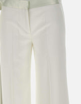 "Satin Waistband Trouser " 1125WTR006040A IVORY VICTORIA BECKHAM 