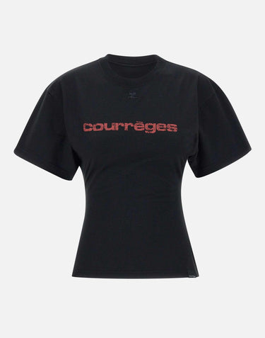 T-shirt  in cotone 125JTS168JS0112 B087 COURREGES 