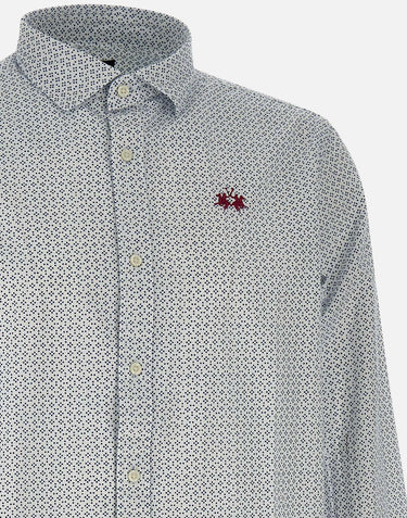 "Printed popeline shirt" MAC014 PP721F0124 LA MARTINA 