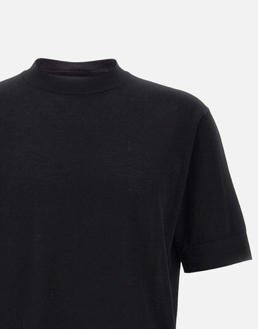 T-shirt in crêpe di cotone TS0MCOV CR14R990 FILIPPO DE LAURENTIIS 