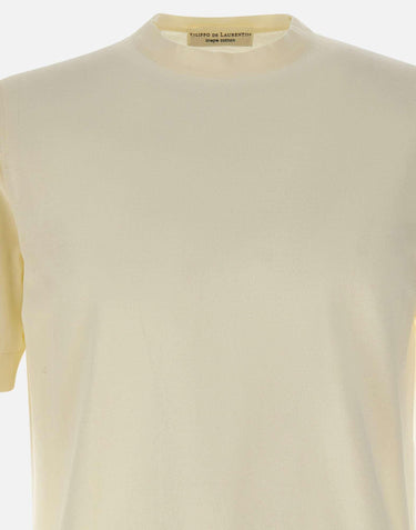 T-shirt in crepe di cotone TS0MC CR14R021 FILIPPO DE LAURENTIIS 