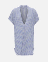 Cardigan lungo punzonato 152004 516 KANGRA 