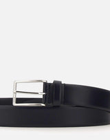 Cintura in pelle liscia con fibbia ad ardiglione 50491834 410 BOSS 