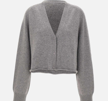 Cardigan cropped in misto lana e cashmere F5LAWOCA369 100 LANEUS 