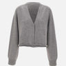 Cardigan cropped in misto lana e cashmere F5LAWOCA369 100 LANEUS 