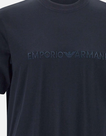 T-shirt  in cotone e lyocell EM001070 AF13747UB118 EMPORIO ARMANI 
