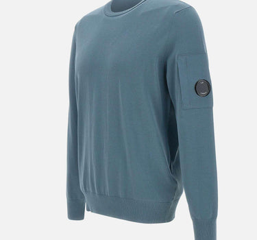 "Cotton Crepe Crewneck Lens Knit" 18CMKN086A 006323O872 C.P. COMPANY 