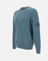 "Cotton Crepe Crewneck Lens Knit" 18CMKN086A 006323O872 C.P. COMPANY 