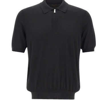 Polo in misto lana con zip 43166 16401099 GRAN SASSO 