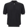 Polo in misto lana con zip 43166 16401099 GRAN SASSO 