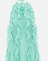 Abito lungo con rouches 8212 TIFFANY LES FILLES D'EVA 