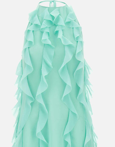 Abito lungo con rouches 8212 TIFFANY LES FILLES D'EVA 