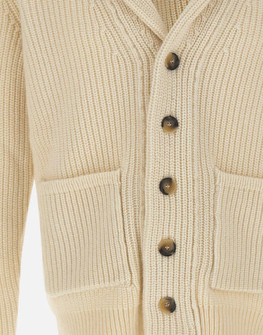 Cardigan in lana e cashmere CS3MLT WC5P020 FILIPPO DE LAURENTIIS 