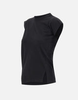 "Twisted jersey t-shirt" 425JTS231JS0233 BLACK COURREGES 