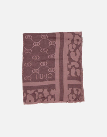 Stola con logo 2F5040T0300 91718 LIU-JO 