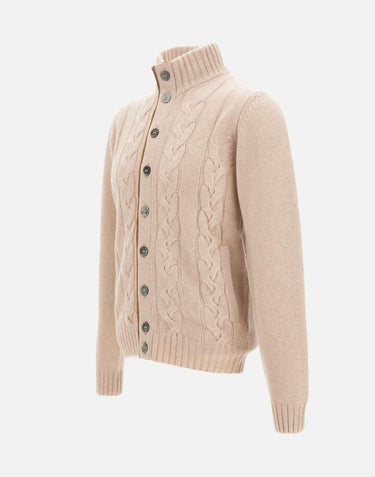 Maglia in lana e cashmere DC918586 MIELE DELLA CIANA CASHMERE 