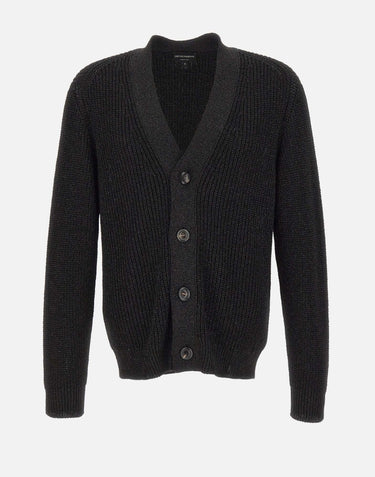 Cardigan in viscosa con lurex EM004122 AF20938OC003 EMPORIO ARMANI 