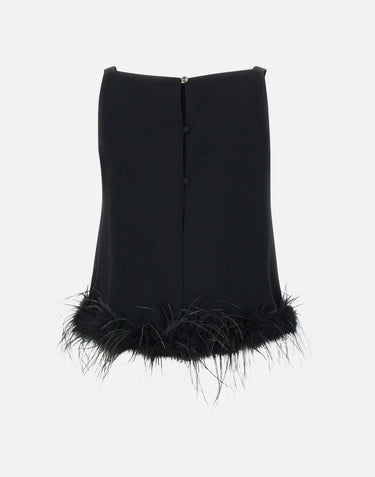 Top con piume CA5318T3970 22222 LIU-JO 