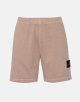 Shorts in felpa malfilé effetto "old" 6200014S0060 V019A STONE ISLAND 