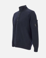 "Merino Wool Felted Polo Collar" 19CMKN199A 110468A888 C.P. COMPANY 