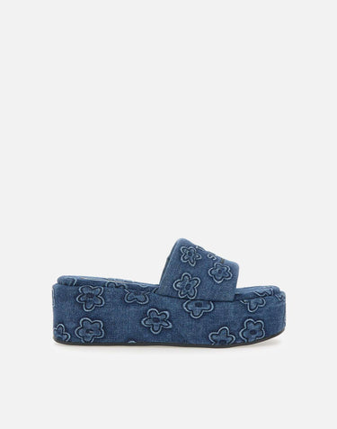 "The Puffy  Daisy Denim Platform Sandal" 2P5FFS001F15 492 MARC JACOBS 