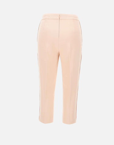 Pantaloni in crêpe leggero e raso PA19063E2 EA1 ELISABETTA FRANCHI 