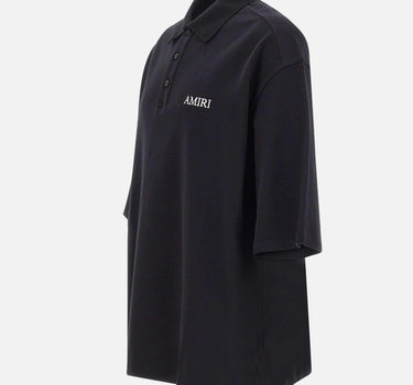 Polo over con logo ricamato AM326JR018 0002 AMIRI 