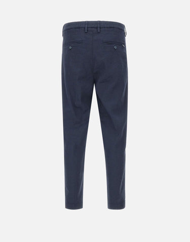 Pantaloni "Marc-El" misto lino e cotone stretch P616LS 34164002 RE-HASH 