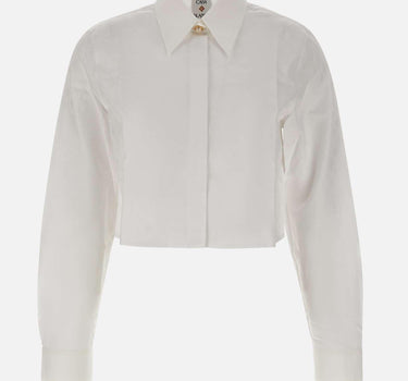 "Cotton monogram cropped shirt" WAW25SH217 01 CASABLANCA 