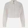 "Cotton monogram cropped shirt" WAW25SH217 01 CASABLANCA 