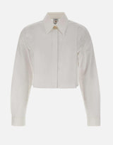 "Cotton monogram cropped shirt" WAW25SH217 01 CASABLANCA 