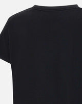 T-shirt "Basiluzzo" in cotone Supima BASILUZZO BLACK LOULOU DE SAISON 