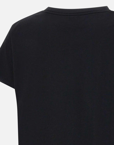 T-shirt "Basiluzzo" in cotone Supima BASILUZZO BLACK LOULOU DE SAISON 