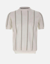 Maglia in cotone gessata M76MAGM68 MAG0M042011303 ELEVENTY 