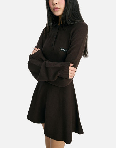"Slinky Knit Polo Dress" 115488 1667 ROTATE BIRGER CHRISTENSEN 