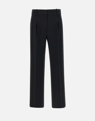 Pantaloni "Dbl Pleat" in crepe Admiral L1009211 001 THEORY 