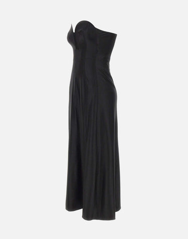 Abito midi con scollo strutturato 26EJR0308VI0267 P001 RABANNE 